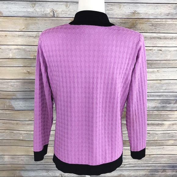 Exclusively Misook Button Front Cardigan Jacket - Picture 7 of 8